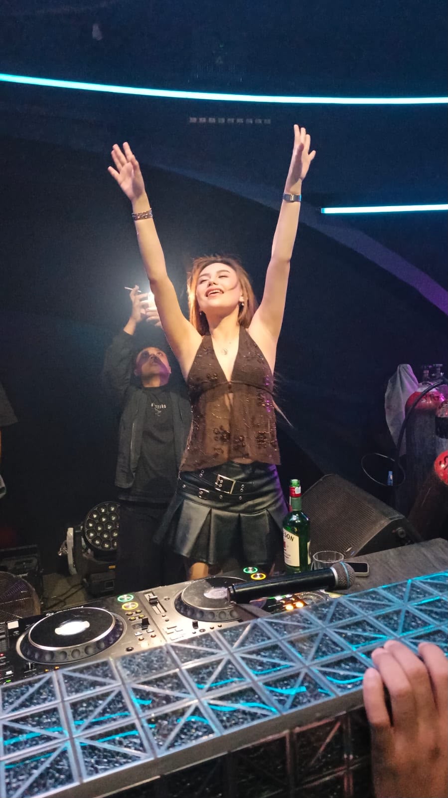 DJ WHY.D connecting with the crowd